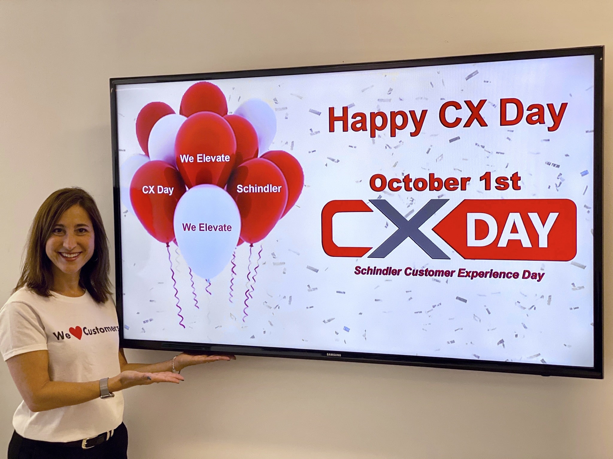Stacy Sherman Leads CX Day at Schindler Elevator Corporation Stacy Sherman Leads CX Day at Schindler Elevator Corporation