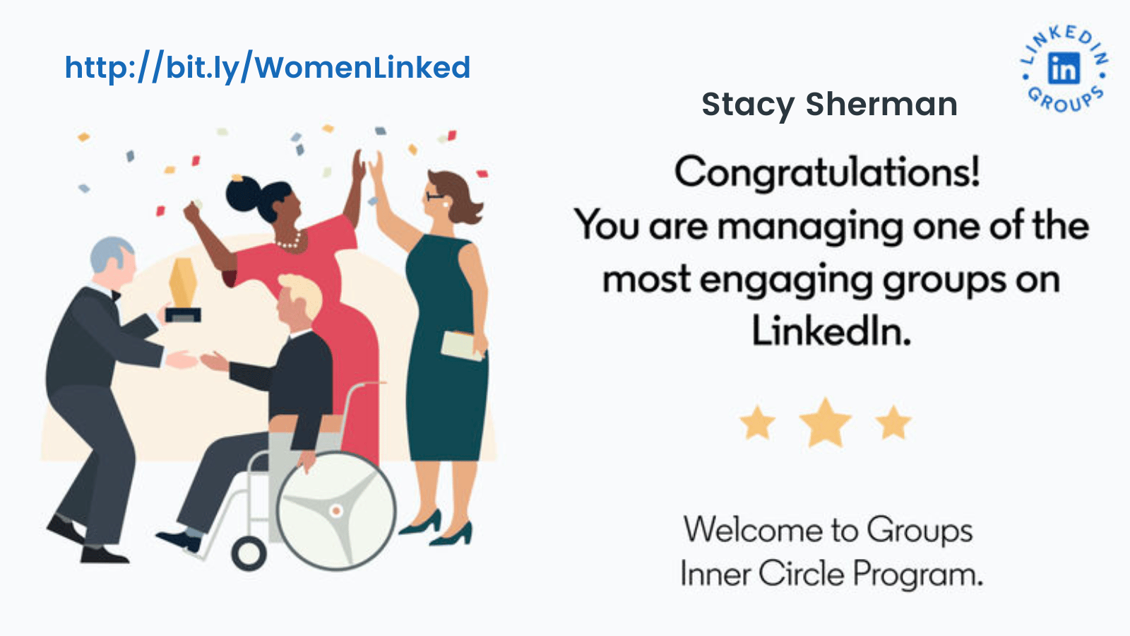 stacy sherman linkedin women leaders making a difference community recognition